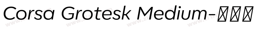 Corsa Grotesk Medium字体转换